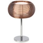 Moderná stolová lampa bronzová, Amela, s vypínačom
