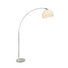 Moderná oblúková lampa chrómová, Ariana, s vypínačom