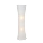 Kovová stojaca lampa biela, Isalie, s vypínačom