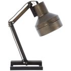 Retro stolová lampa čierna, Eliza, s vypínačom