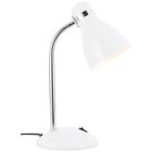 Plastová lampa na písací stôl biela, Santana, s vypínačom