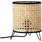 Rustikálna stolová lampa hnedá, Emmelie