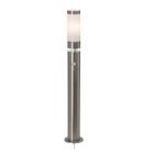 Plastový záhradný stĺpik so senzorom pohybu chrómový, Sage, 5 W, LED 3000 K, IP44