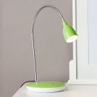 Plastová lampa na písací stôl zelená, Kit, 3 W, LED 3000 K, s vypínačom