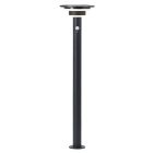 Moderný solárny záhradný stĺpik čierny, Lonneke, 3 W, LED 3000 K, IP44