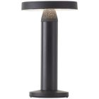 Kovová nabíjateľná stolová lampa čierna, Kubilay, 2 W, LED 4000 K, IP44, s vypínačom