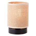 Rustikálna stolová lampa béžová, Quintus, s vypínačom