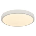 Moderná stropná lampa biela, Asude, 60 W, LED nastaviteľný od teplej po studenú bielu, s diaľkovým ovládačom