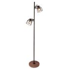 Industriálna stojaca lampa čierna, Calvin, s vypínačom