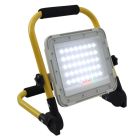 Žlté nabíjateľné pracovné svetlo z hliníka, Hilmi, 60W, 6500K LED, IP44, s vypínačom