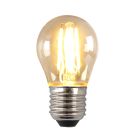 Stmievateľná LED žiarovka E27 Olucia, P45, 4W, jantárové sklo, 2200K