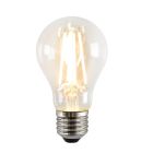 Stmievateľná LED žiarovka E27 Olucia, A60, 5W, priehľadné sklo, 2700k
