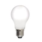 Stmievateľná LED žiarovka E27 Olucia, A60, 5W, biele sklo, 4000k