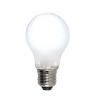 Stmievateľná LED žiarovka E27 Olucia, A60, 5W, biele sklo, 6500k