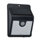 Plastové solárne vonkajšie nástenné svietidlo čierne, Zora, 1 W, LED 6000 K, IP44