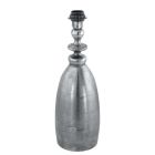 Hliníková retro stolová lampa niklová, Abdel, s vypínačom