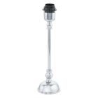 Hliníková vintage stolová lampa bez tienidla niklová, Mason, s vypínačom