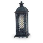 Kovová východná stolová lampa zelená, Abdirahman, s vypínačom