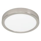 Plastová stropná lampa niklová, Geraldo, 17 W, LED 3000 K