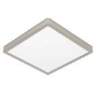 Plastová stropná lampa niklová, Geraldo, 20,5 W, LED 3000 K