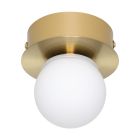 Oceľové moderné stropné svietidlo zlaté, Escha, 3,3 W, LED 3000 K