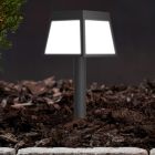 Plastové solárne zapichovacie svietidlo čierne, Imelda, 7,5 W, LED 3000 K, IP65