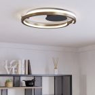 Plastová moderná stropná lampa medená, Madhvi, 20 W, LED nastaviteľný od teplej po studenú bielu, s diaľkovým ovládačom