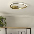Hliníkové dizajnové stropné svietidlo zlaté, Minouche, 9,7 W, LED white switch