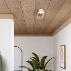 Oceľové dizajnové stropné svietidlo biele, Constance, 24 W, LED white switch