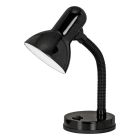 Plastová lampa na písací stôl čierna, Granza, s vypínačom