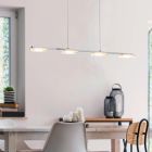 Plastové moderné visiace svietidlo chrómové, Pace, 5 W, LED 3000 K