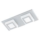 Plastová moderná stropná lampa strieborná, Elsien, 3 W, LED 3000 K