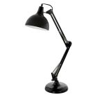 Kovová industriálna lampa na písací stôl čierna, Josha, s vypínačom
