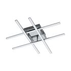 Oceľové moderné stropné svietidlo chrómové, Arantxa, 24 W, LED 3000 K