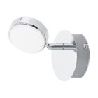 Oceľové moderné stropné bodové svetlo chrómové, Tjark, 5 W, LED 3000 K