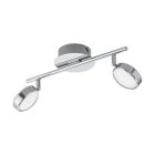 Oceľové moderné stropné bodové svetlo chrómové, Tjark, 5 W, LED 3000 K