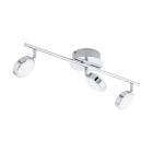 Oceľové moderné stropné bodové svetlo chrómové, Tjark, 5 W, LED 3000 K