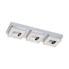 Plastové moderné nástenné svietidlo chrómové, Arjo, 4 W, LED 3000 K