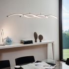 Hliníkové moderné visiace svietidlo chrómové, Arantxa, 14 W, LED 3000 K