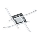 Hliníková moderná stropná lampa chrómová, Yorian, 5 W, LED 3000 K