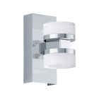 Plastové moderné nástenné svietidlo chrómové, Busra, 7 W, LED 3000 K, IP44