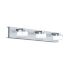 Plastové moderné nástenné svietidlo chrómové, Busra, 7 W, LED 3000 K, IP44
