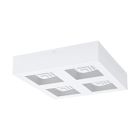 Oceľová moderná stropná lampa biela, Olger, 6 W, LED 3000 K