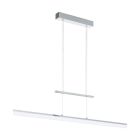 Plastové moderné visiace svietidlo chrómové, Cassandra, 13 W, LED 3000 K