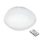 Oceľová stropná lampa biela, Tyrell, 21 W, LED nastaviteľný od teplej po studenú bielu
