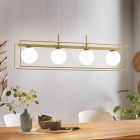 Oceľové klasické visiace svietidlo béžové, Yorick