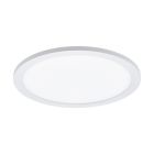 Hliníková stropná lampa biela, Ericus, 14 W, LED nastaviteľný od teplej po studenú bielu