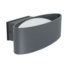 Hliníkové moderné vonkajšie svietidlo antracité, Kawita, 10 W, LED 3000 K, IP44