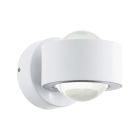 Hliníkové moderné vonkajšie svietidlo biele, Lyn, 2 W, LED 3000 K, IP44