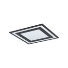 Hliníková moderná stropná lampa čierna, Tirzah, 24 W, LED 4000 K